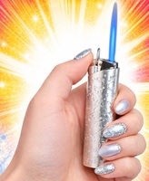 close-up af kvalitets lighter i metal